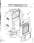 Cabinet and front panel parts