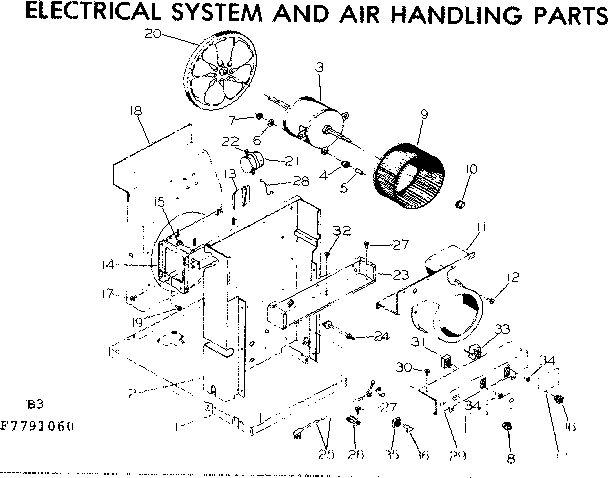 Electrical system and air handling parts