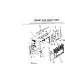Cabinet and front parts