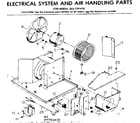 Kenmore 2537791410 electrical system and air handling parts diagram