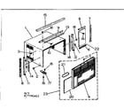Kenmore 2537791411 cabinet and front panel parts diagram