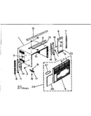 Cabinet and front panel parts
