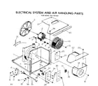 Kenmore 2537791440 electrical system and air handling parts diagram
