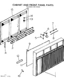 Cabinet and front panel parts