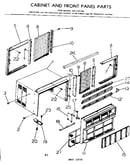 Cabinet and front panel parts