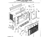 Kenmore 2537792310 cabinet and front parts diagram