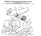 Kenmore 2537792311 electrical system and air handling parts diagram