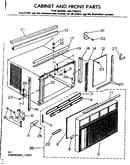 Cabinet and front parts