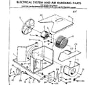 Kenmore 2537792312 electrical system and air handling parts diagram