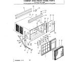 Kenmore 2537792580 cabinet and front panel parts diagram