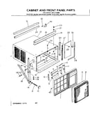 Cabinet and front panel parts