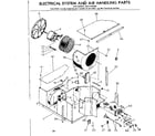 Kenmore 2537792580 electrical system and air handling parts diagram