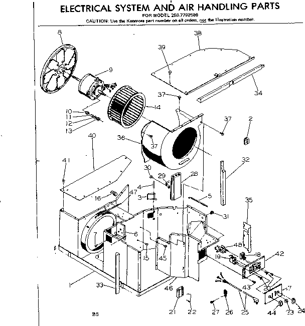 Electrical system and air handling parts