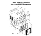 Kenmore 2537792581 cabinet and front panel parts diagram