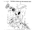 Kenmore 2537792581 electrical system and air handling parts diagram