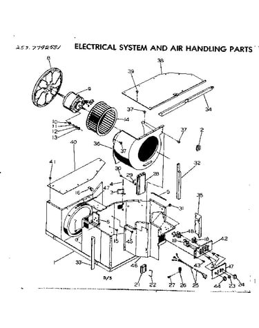 Electrical system and air handling parts