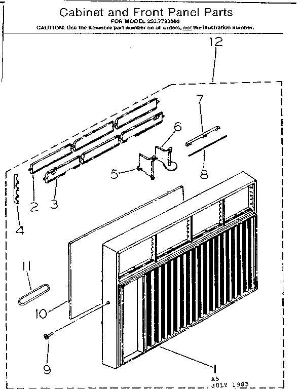 CABINET & FRONT PANEL PARTS