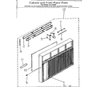 Kenmore 2537793080 cabinet & front panel parts diagram