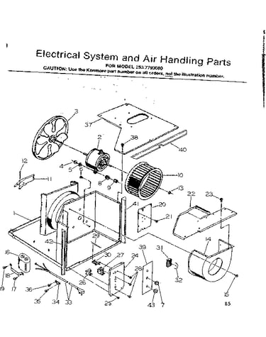 Electrical system & air handling parts