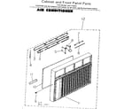 Kenmore 2537793090 cabinet & front panel parts diagram