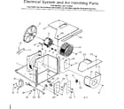 Kenmore 2537793090 electrical system & air handling parts diagram