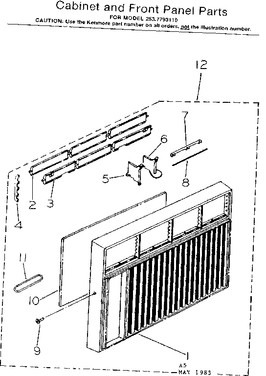 CABINET AND FRONT PANEL PARTS