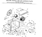 Kenmore 2537793110 electrical system  air handling parts diagram