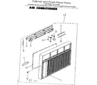 Kenmore 2537794090 cabinet and front panel parts diagram