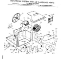 Kenmore 2537794090 electrical system & air handling parts diagram