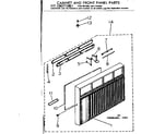 Kenmore 2537795060 cabinet & front panel parts diagram