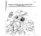 Kenmore 2537795060 electrical system & air handling parts diagram