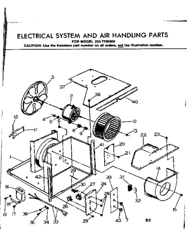 Electrical system & air handling parts