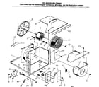Kenmore 2537795061 electrical system & air handling parts diagram