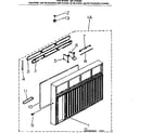 Kenmore 2537795062 cabinet and front panel parts diagram