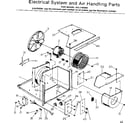 Kenmore 2537795062 electrical system and air handling parts diagram