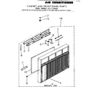Kenmore 2537795080 cabinet & front panel parts diagram