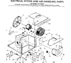 Kenmore 2537795080 electrical system & air handling parts diagram