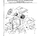 Kenmore 2537795082 electrical system and air handling parts diagram