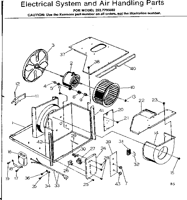 Electrical system and air handling parts