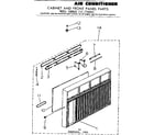 Kenmore 2537795090 cabinet & front panel parts diagram