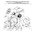 Kenmore 2537795091 electrical system and air handling parts diagram