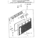 Kenmore 2537795092 cabinet and front panel parts diagram