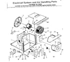 Kenmore 2537795092 electrical system & air handling parts diagram