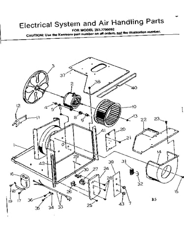 Electrical system & air handling parts