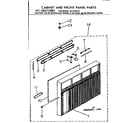 Kenmore 2537795110 cabinet & front panel parts diagram