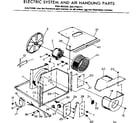 Kenmore 2537795111 electrical system & air handling parts diagram