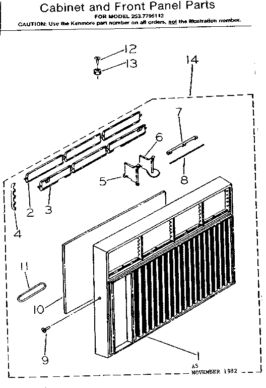 CABINET & FRONT PANEL PARTS