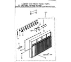 Kenmore 2537796090 cabinet & front panel parts diagram