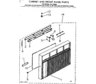 Kenmore 2537796091 cabinet & front panel parts diagram