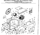 Kenmore 2537796091 electrical system & air handling parts diagram